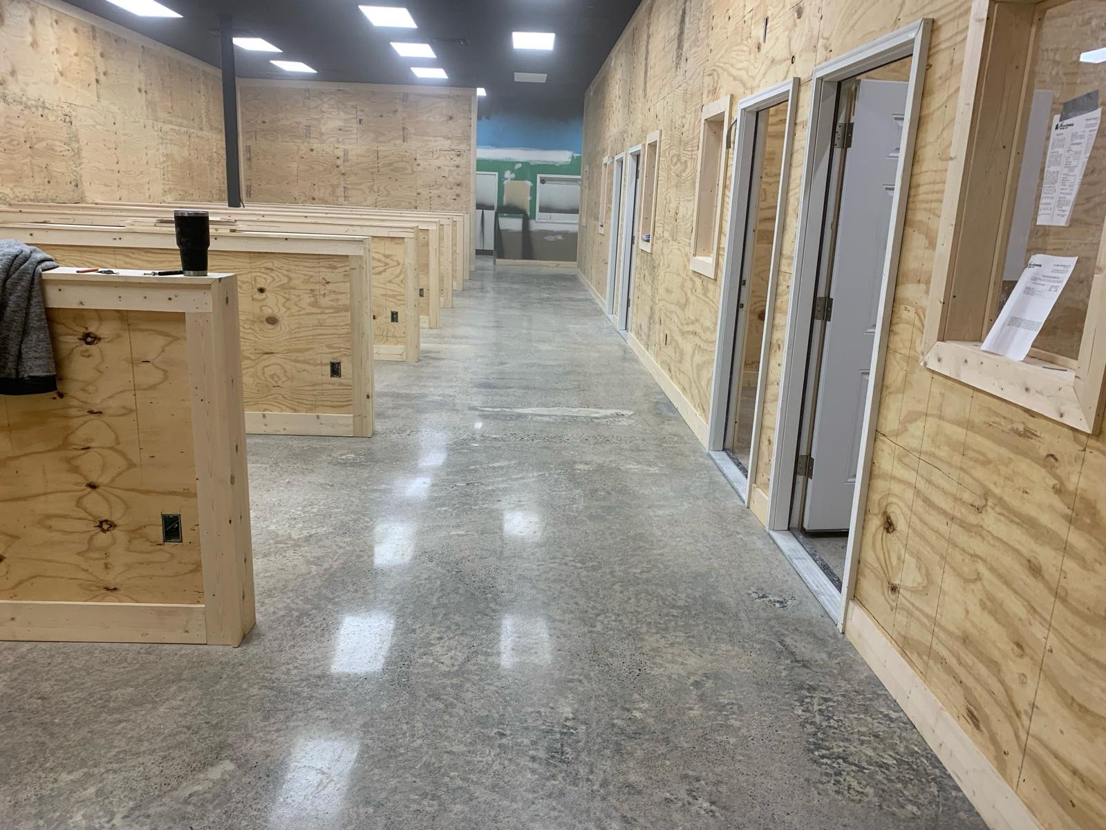 400 grit commercial polished concrete